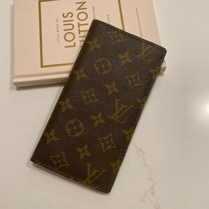 Upcycled Authentic Checkbook Cover